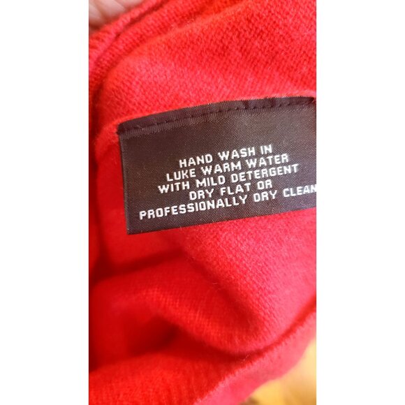Sutton Studio Red Cashmere Classic Sweater XS Long Sleeve Crew Neck Womens Soft - Picture 6 of 7